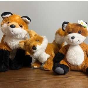Fox Plush Douglas Gund Wild Republic Stuffed Animal Toy Nature Forest Lot of 3